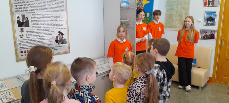 Школьный музей посетили воспитанники детского сада №187.